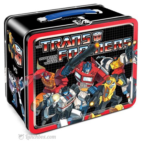 necca vintage metal transformers lunch box|transformers metal lunch box for sale .